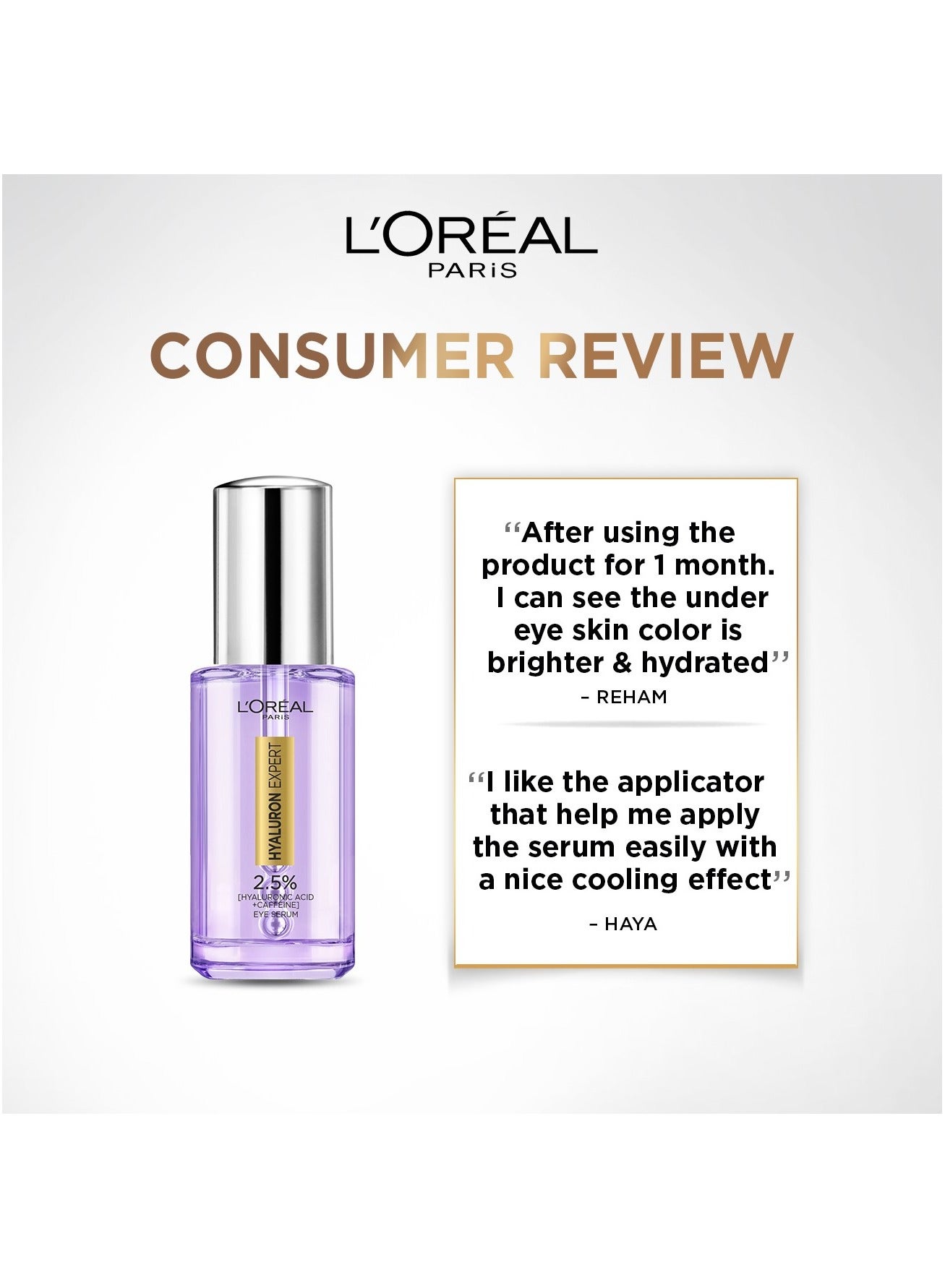 Innovation Hyaluron Expert {Hyaluronic Acid+ Niancinamide+ Caffine} Eye Serum, 20 ml - image 5