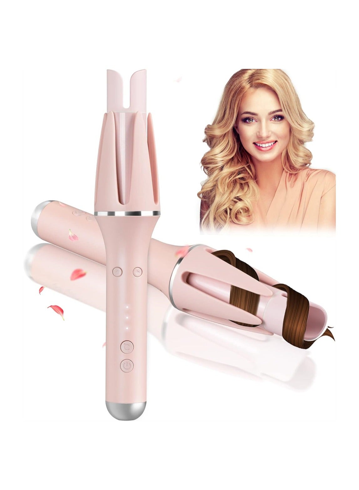 Automatic Curling Iron, Hair Curler with Dual Voltage, There are 3 Temperatures, 30 Seconds Fast Heating, Anti-Scald, Shut-Off, Styling Long-Lasting Auto