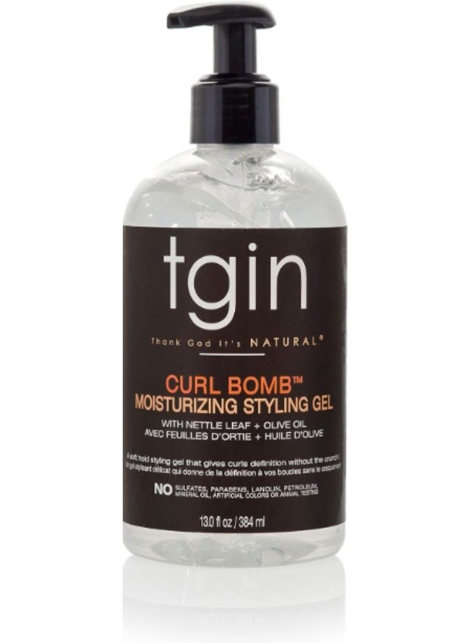 Curl Bomb Moisturizing Styling Gel For Natural Hair Dry Hair Curly Hair 13 oz