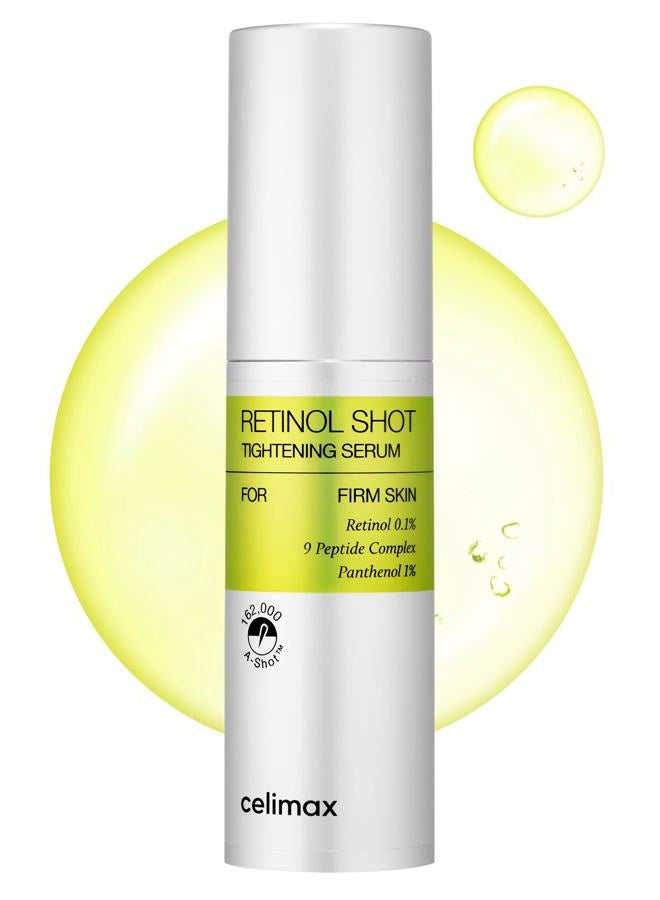 The Vita A Retinol Shot Tightening Serum | with Pure Vitamin A Retinol, Peptide, Pore Minimizer, Wrinkles & Fine Lines, Firmer Skin, Anti-Aging, Skin Smoothing 30ml