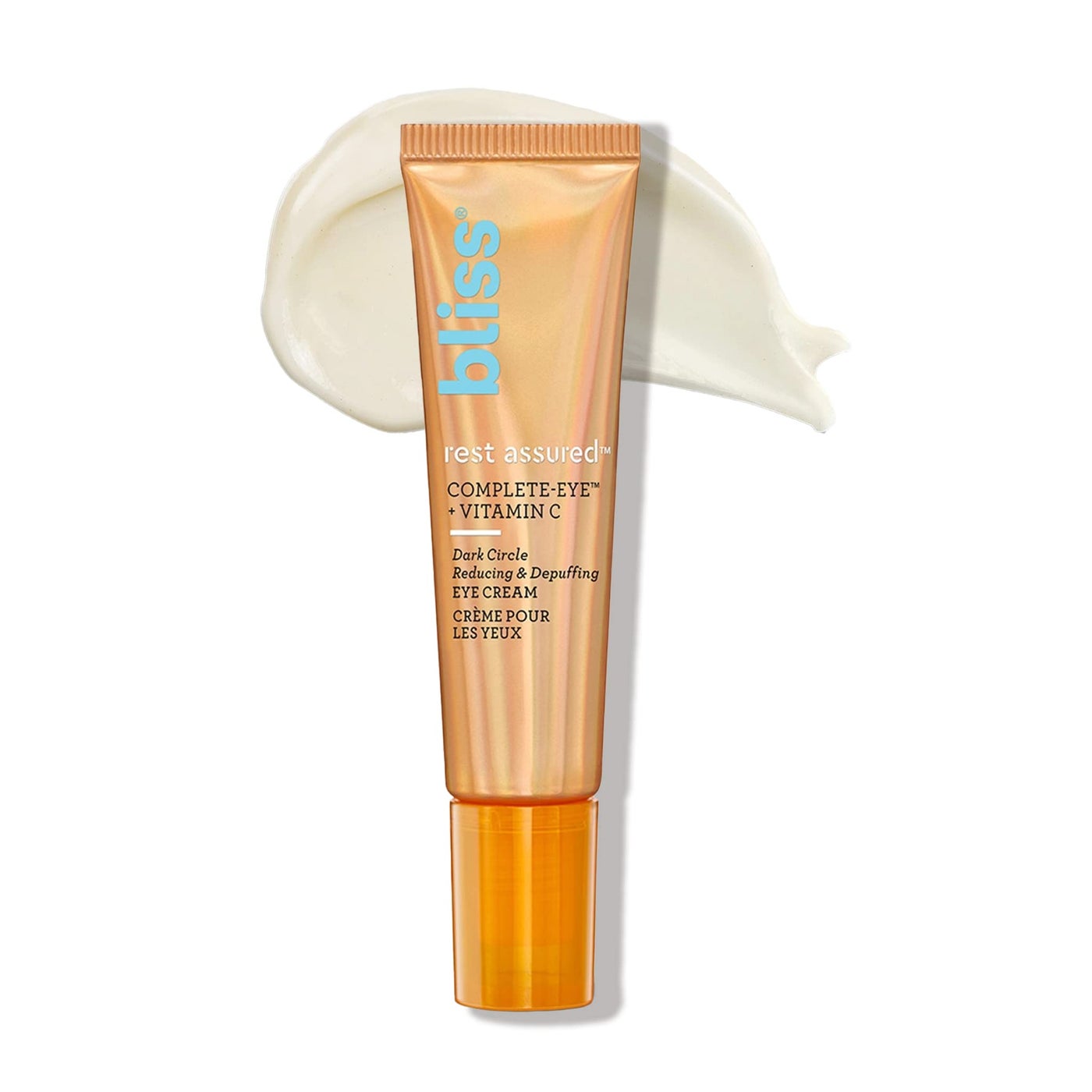 Bliss Rest Assured â„¢ Eye Cream with Vitamin C & Caffeine - 0.5 Fl Oz - Dark Circle Reducing & Depuffing Eye Cream - Clean - Vegan & Cruelty-Free