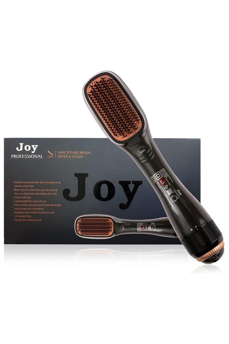 Premium 2-in-1 Ceramic Hair Dryer & Volumizer | Fast Blow Dryer & Styler Brush for Smooth, Frizz-Free Hair