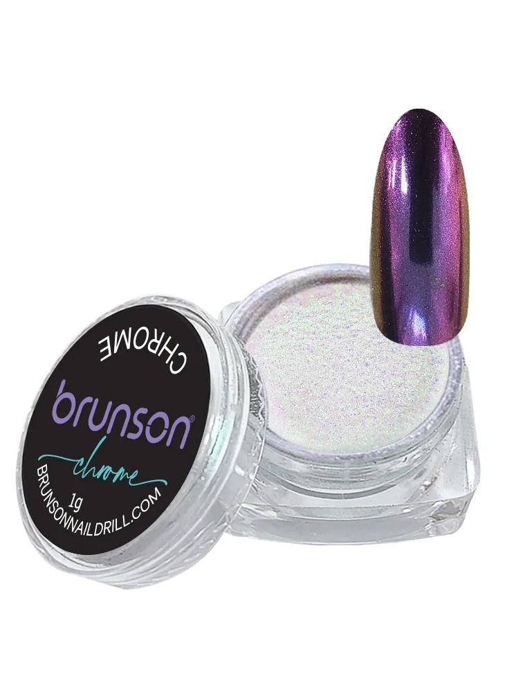 Chrome Nail Powder Mirror Nail Powder, Metallic Nail Powder Holographic Mirror Effect Nail Art Decoration Manicure Pigment GH383s