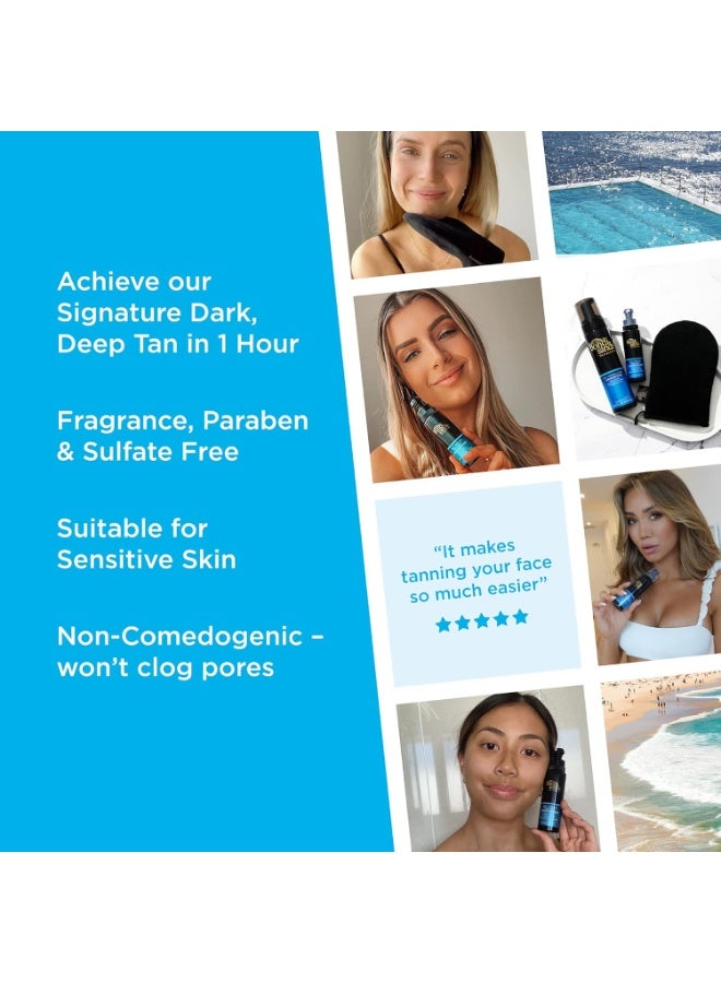 One Hour Express Face Mist 70ml | Fast-Developing 1 Hour Self Tanning Face Mist | Lightweight Customisable Sunless Tan Spray for Natural Facial Glow | Quick Streak-Free Self Tan Face Mist - image 2
