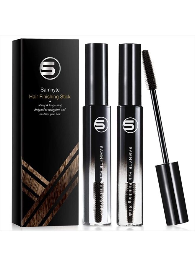 Hair Finishing Stick, 2 Pack √ó 0.7 Fl.Oz Hair Mascara for Flyaway Hair, Shaping Feel Cream Moisturizing, Not-greasy Flash Moment, Broken Hair finishing Stick Bangs Styling Gel
