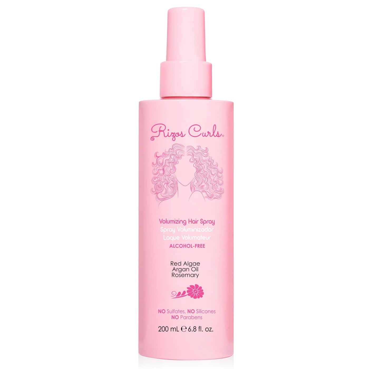 Rizos Curls Alcohol-Free Curl Hair Spray â€“ Flexible Hold, Volume & Frizz Control â€“ Adds Shine & Bounce for All Hair Types Wavy, Curly, Coily 1aâ€“4c â€“ Sulfate, Paraben & Alcohol-Free