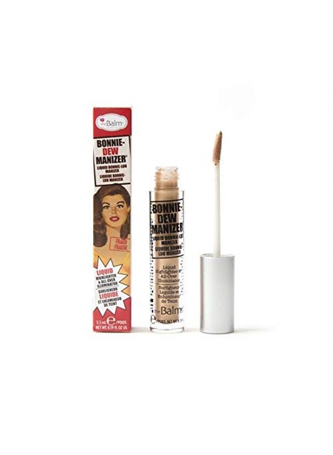 Bonnie-Dew Manizer Liquid Highlighter, Skin Perfector, Long-Lasting, Soft, All-Over Illuminator, Easily Blendable, Brown, 0.19 oz