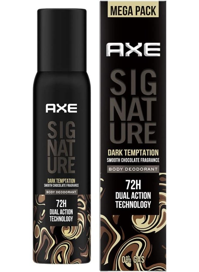 AXE Signature Dark Temptation Long Lasting No Gas Body Deodorant Spray For Men 122ml