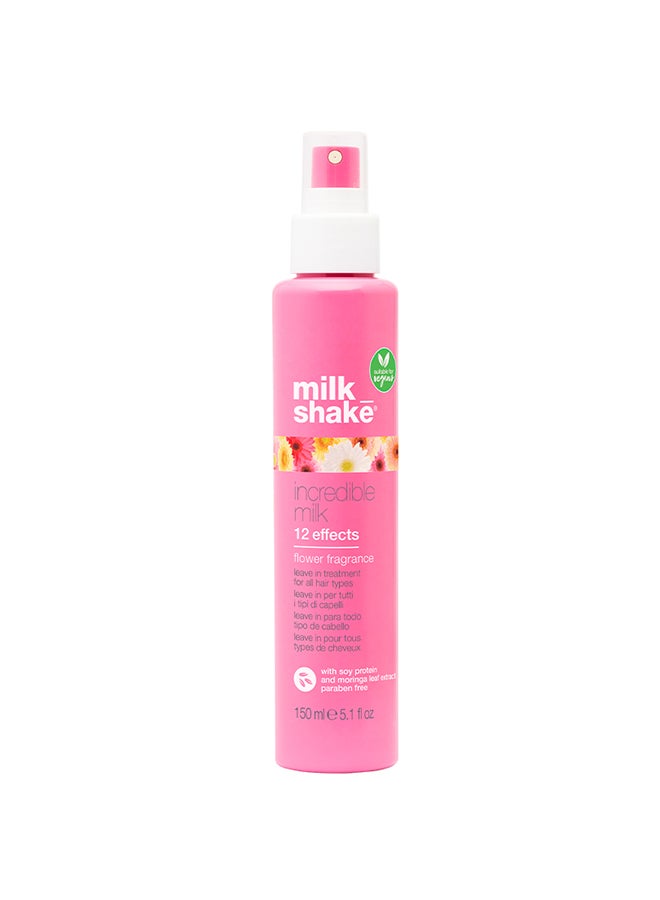 Incredible Milk Flower Leave-In Spray Mask – Vegan 12-in-1 Hair Treatment with Soy Proteins, Moringa Extract & Integrity 41 for Color-Treated, Dry & Damaged Hair, 150ml