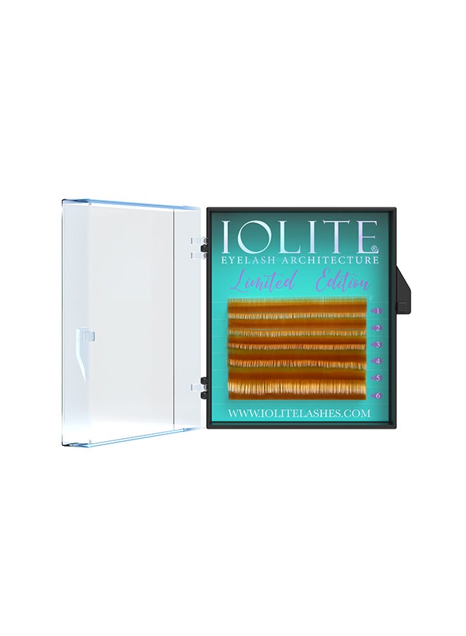 Colored Classic Lashes Eyelashes Ombre Light Brown C Curl 7T Mix 2