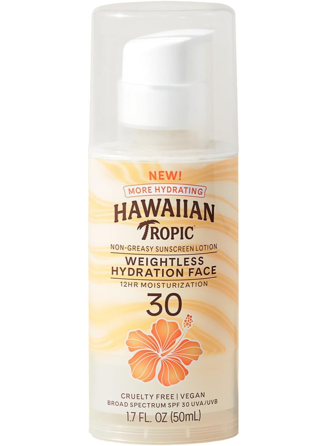 Oil Free Sunscreen Lotion Wieghtless Hydration For Face Spf 30 UVA / UVB Derm Tested 12Hrs Moisturizaton Wont Clog Pores No Oxybenzone 50 ML
