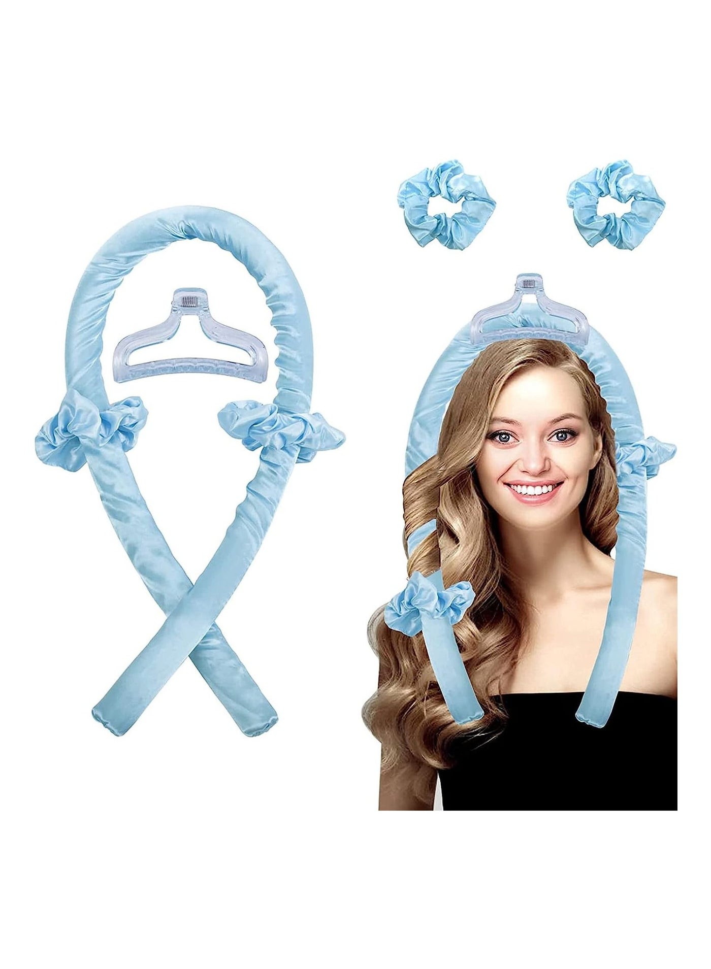 Heatless Curling Rod Headband,No Heat Silk Curlers