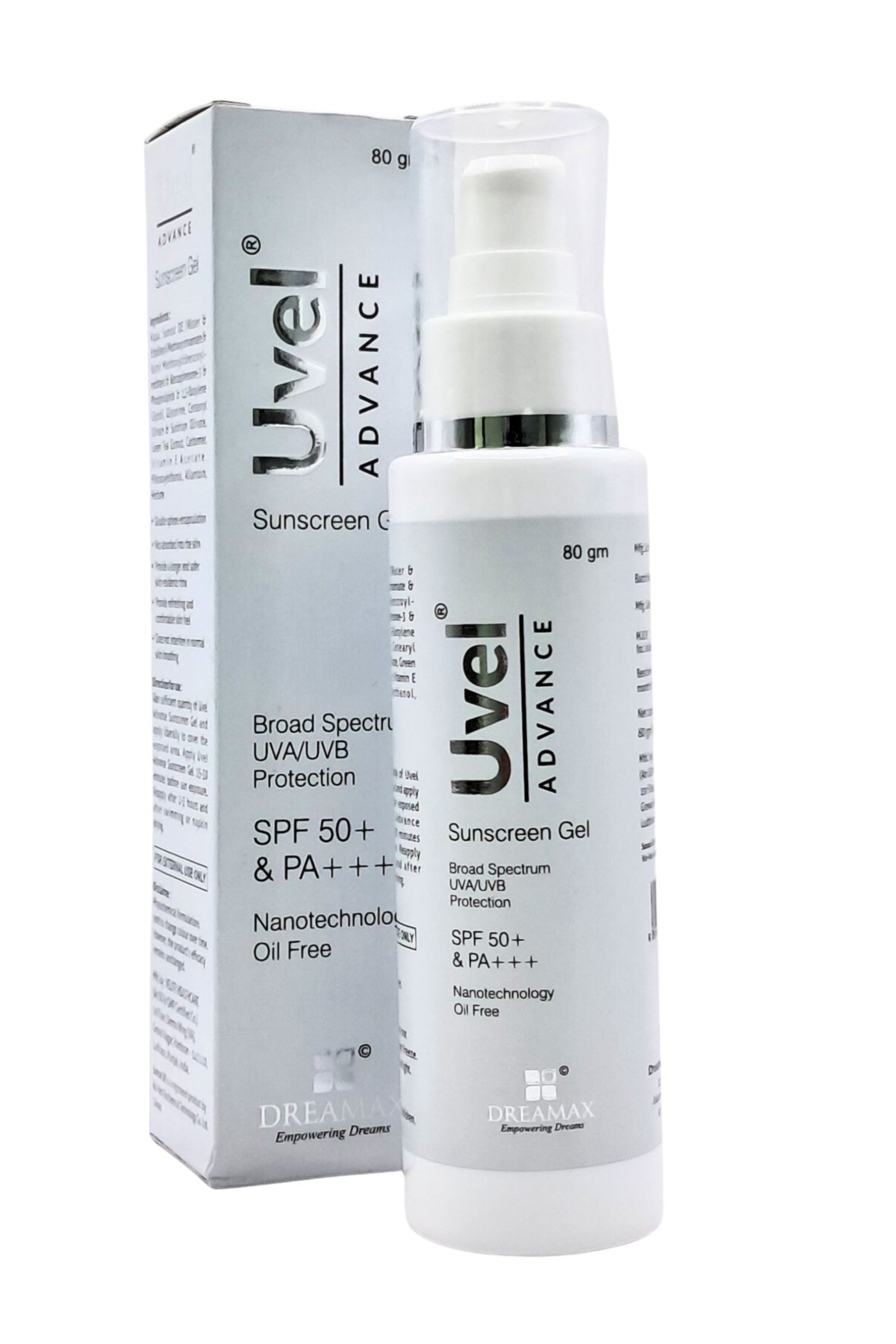 Uvel Advance Sunscreen Gel 80Gm