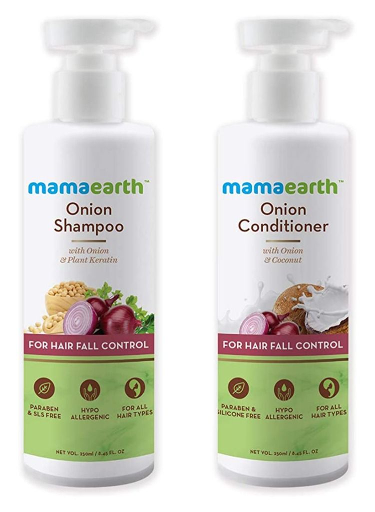 Mamaearth Onion Shampoo and Conditioner combo, 250 ml each