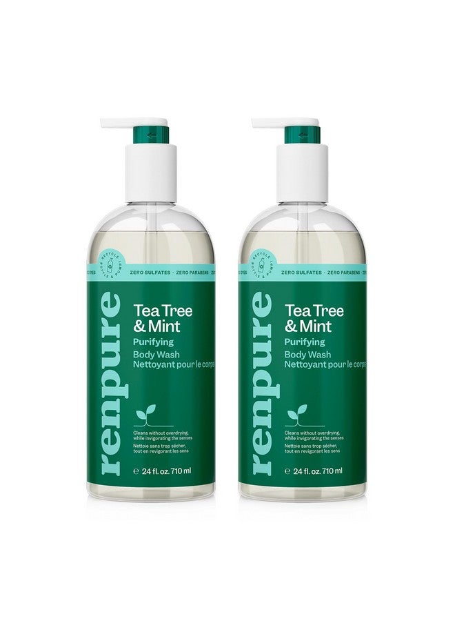 Tea Tree & Mint Purifying Body Wash 24Oz 2Pack