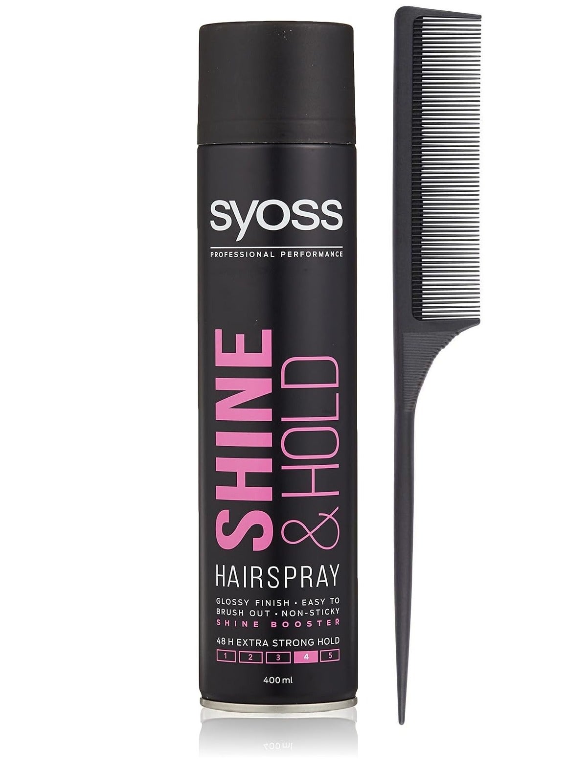Shine and Hold Hairspray 400ml with Comb