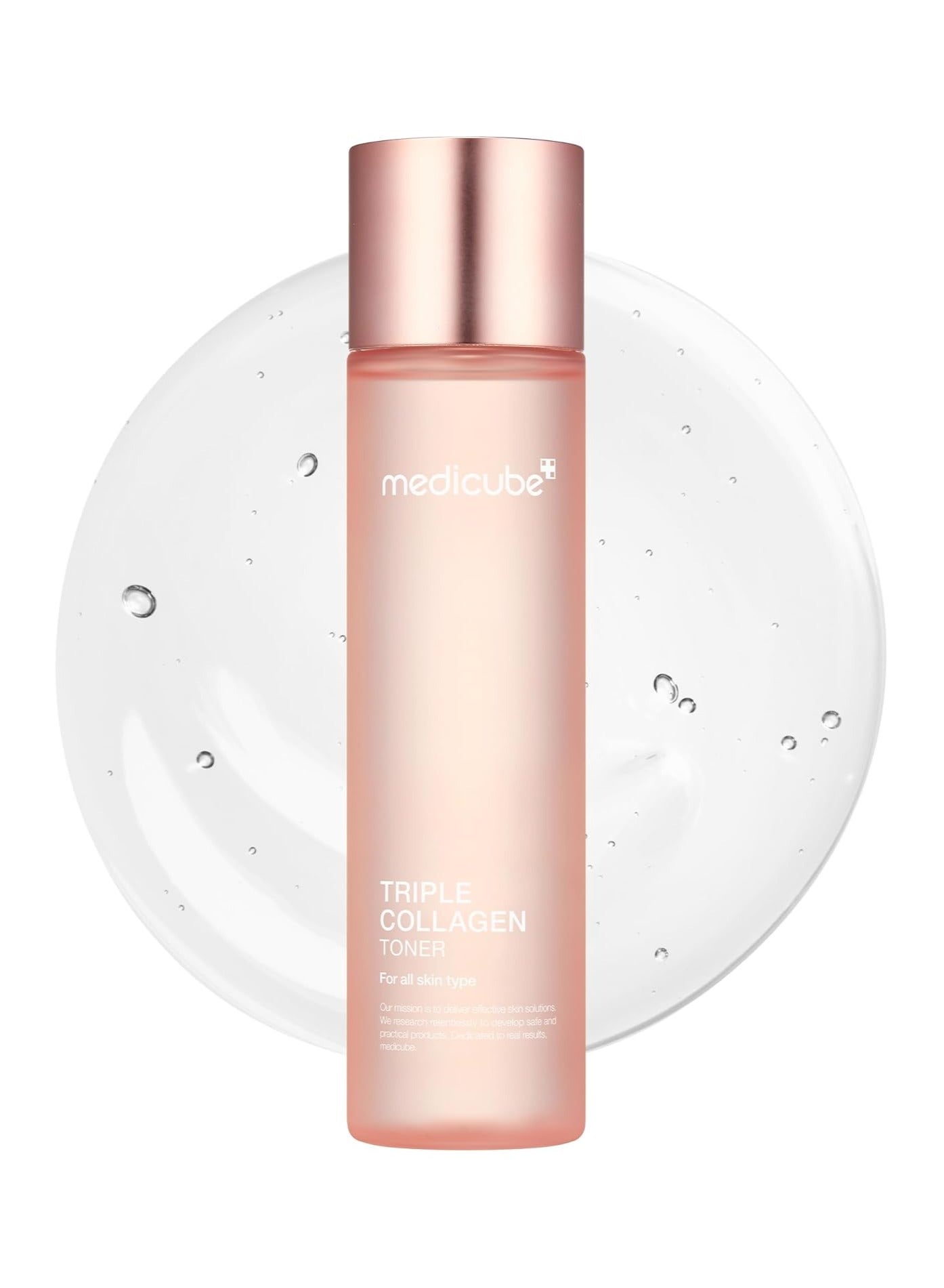 Triple Collagen Toner - Hydrolyzed, Atelo, & Soluble Collagen for Deep Hydration & Plump Skin - Fast-Absorbing Formula for All-Day Suppleness, Korean Skincare