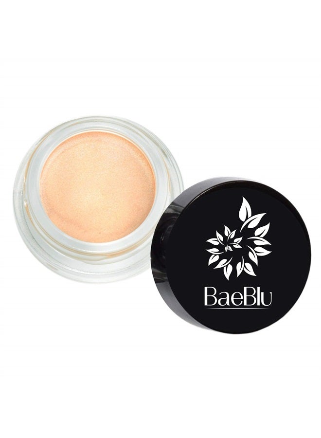 Organic Shimmer Highlighting Cream, for Eyes or Cheeks, 100% Natural, Rose Gold
