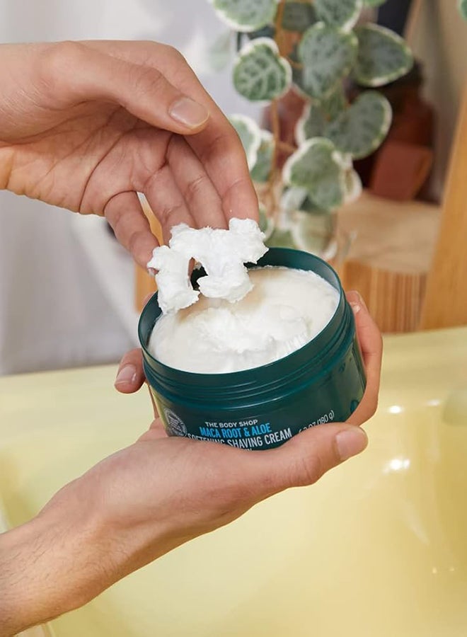 Maca Root & Aloe Softening Shaving Cream for Men – Hydrating Shave Cream with Aloe Vera & Maca Root | Gentle Lather for Smooth, Comfortable Shave | Ideal for Sensitive, Dry or Rough Skin, 200ml - image 2