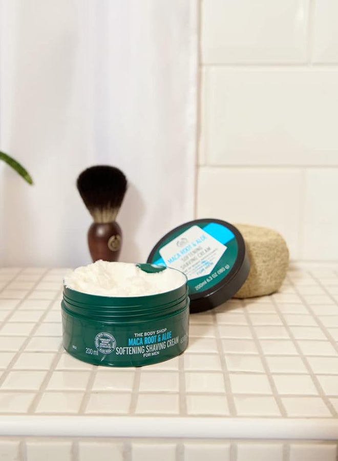Maca Root & Aloe Softening Shaving Cream for Men – Hydrating Shave Cream with Aloe Vera & Maca Root | Gentle Lather for Smooth, Comfortable Shave | Ideal for Sensitive, Dry or Rough Skin, 200ml - image 5