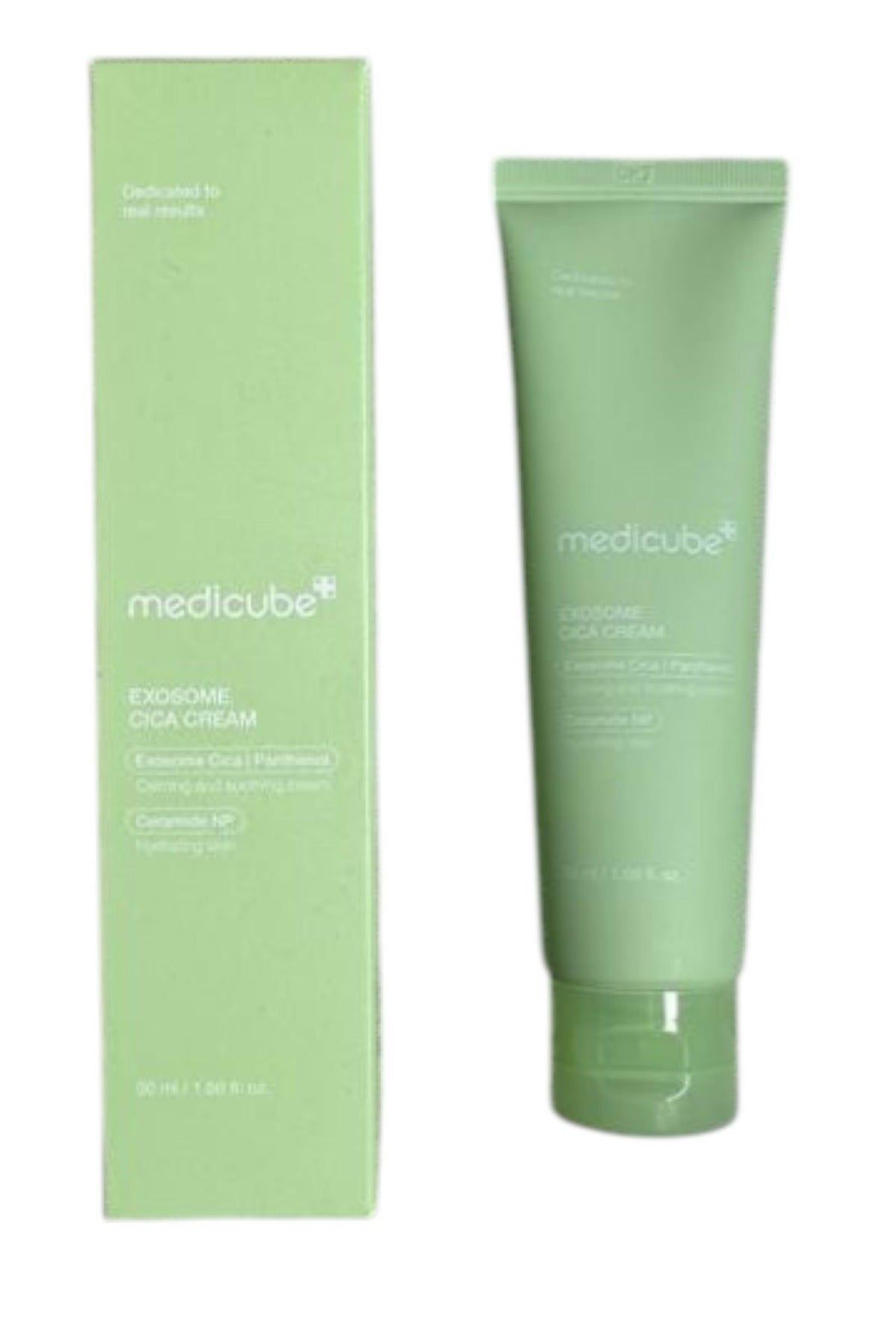 Exosome Cica Tea Tree Cream for Sensitive Skin with Centella Asiatica help reduce redness and breakouts. | Low-irritating, Moisturizing Daily Texture Care 50ml