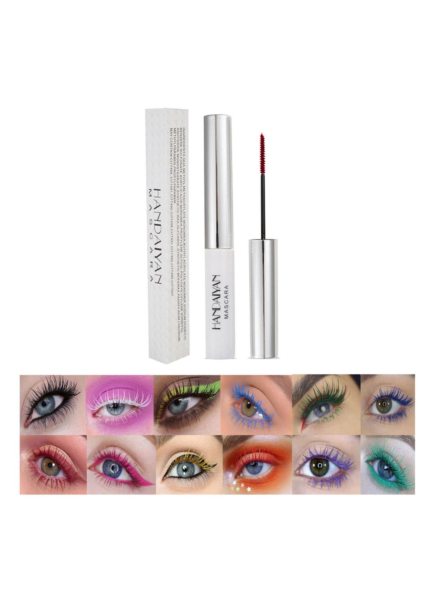 Mascara Black Volume And Long Waterproof Extreme Volume Matte Makeup Mascara Intense Length Lasting Curly Slender,Lengthening Smudge-Proof No Clumping,Easy To Apply Best Grande Lash