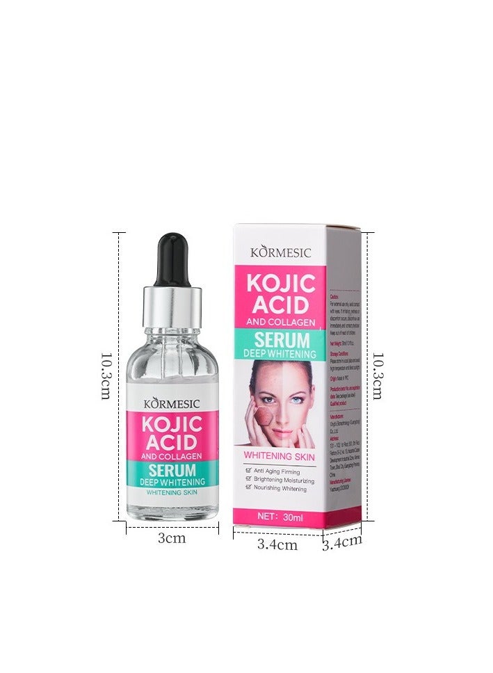 Kojic Acid Collagen Serum 30ml | Lighten Dark Spots, Brighten Skin Tone