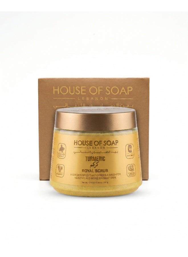 Turmeric Royal Body Scrub Exfoliating Spa Treatment for Bright Smooth & Refreshed Skin – 300g