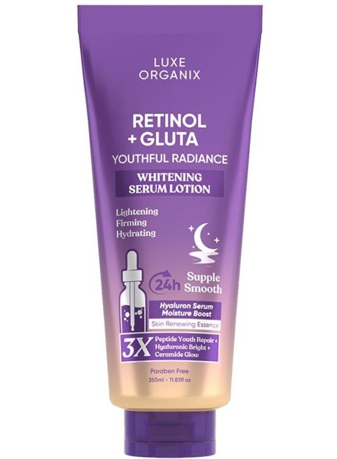 Retinol + Gluta Youthful Radiance Whitening Serum Lotion 350 ml