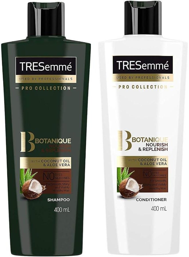 Botanique Shampoo Plus Conditioner Nourish & Repair with Coconut Oil and Aloe Vera 400 ML