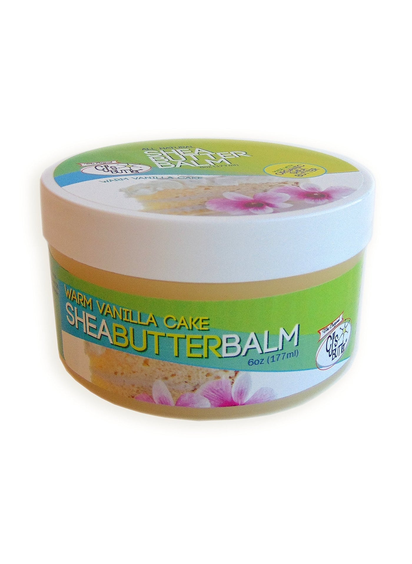 The Original CJ's BUTTerÂ® All Natural Shea Butter Balm - Warm Vanilla Cake, 6 oz. Pot