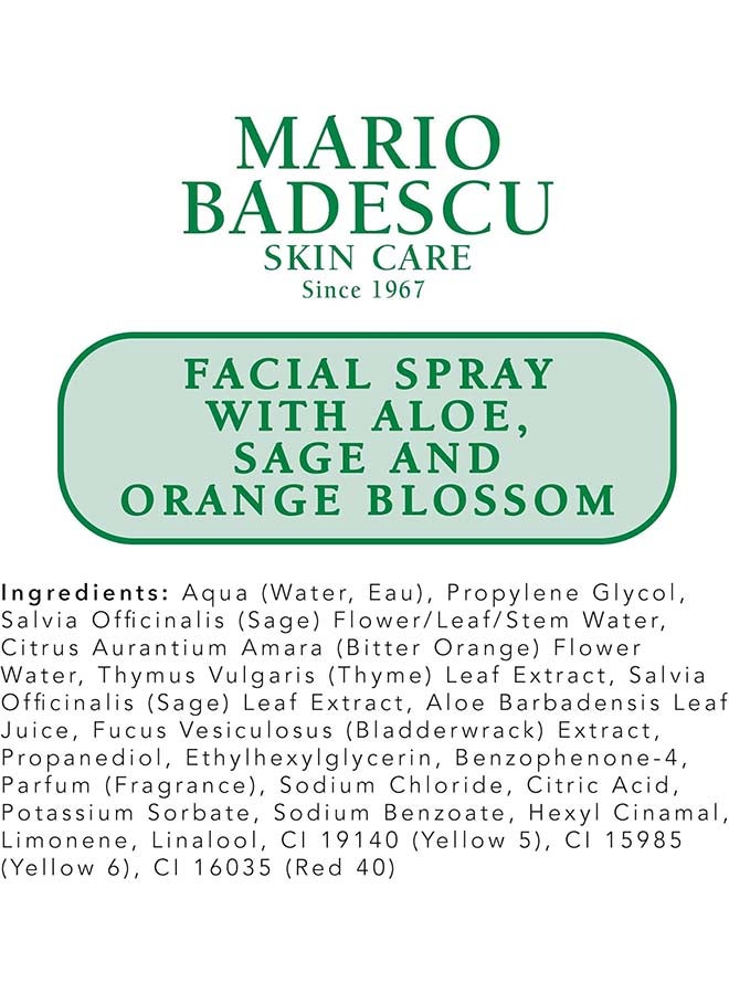 Facial Spray with Aloe, Sage & Orange Blossom 118ml | Balancing & Brightening Hydrating Face Mist for All Skin Types | Pore-Refining Toning Spray for Makeup Setting & Skin Reviving | Uplifting Daily Facial Mist - image 5