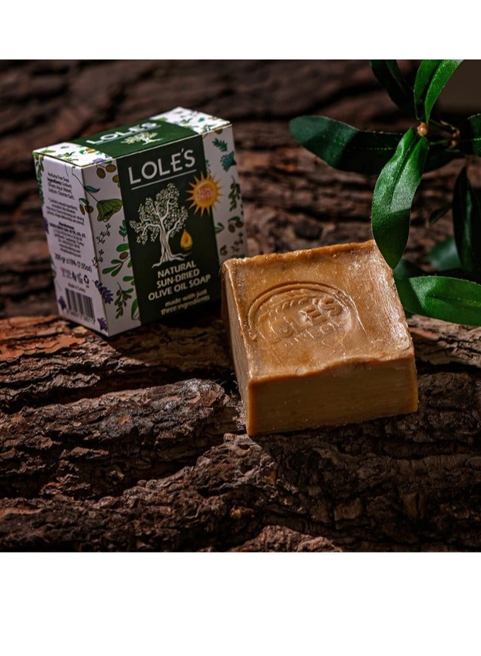 Lole's Sun Dried Olive Oil Natural Hand made Soap, 200g