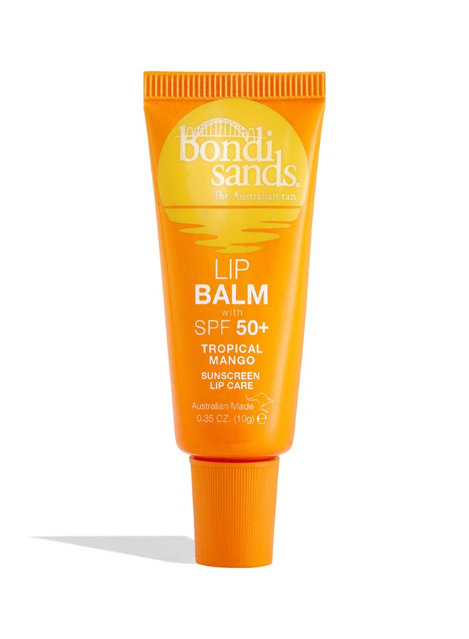 Lip Balm Mango SPF 50 10g | Broad Spectrum SPF 50 Moisturising Lip Balm | UVA UVB Sun Protection Lip Care with Tropical Mango Flavour | Nourishing Hydrating Daily Lip Sunscreen
