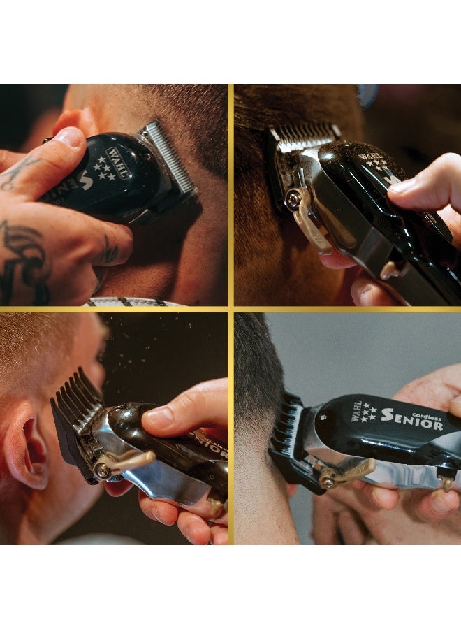 Wahl Professional 5 Star Senior Clipper | Cord-Cordless |3 Attachment Combs |Surgical Blade | 3 Pin - GCC| 08504-326 - image 5