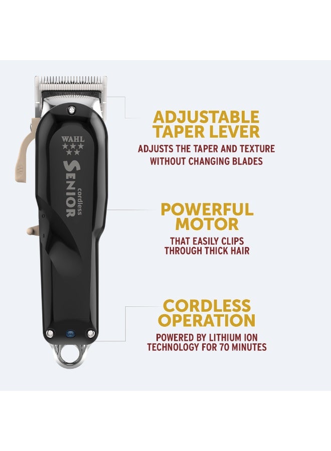 Wahl Professional 5 Star Senior Clipper | Cord-Cordless |3 Attachment Combs |Surgical Blade | 3 Pin - GCC| 08504-326 - image 6