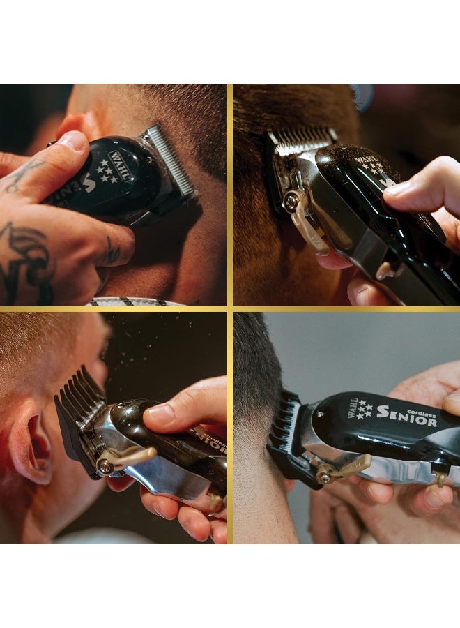 Wahl Professional 5 Star Senior Clipper | Cord-Cordless |3 Attachment Combs |Surgical Blade | 3 Pin - GCC| 08504-326 - image 8