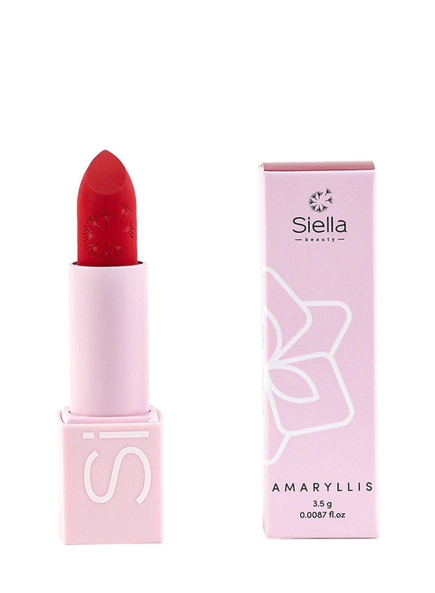 Amaryllis Flower Power Matte Lipstick, Upto 10hr Long Lasting Lipstick, Made In italy