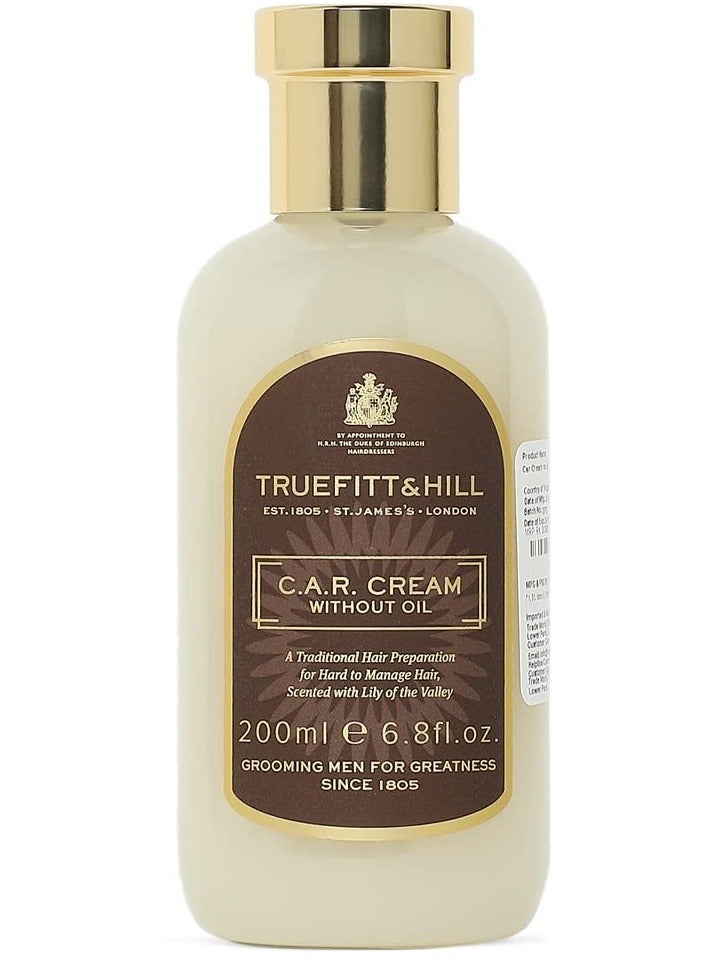 C.A.R. Cream Hair Serum For Men (Without Oil) 200ML | Suitable For Medium Long Hair