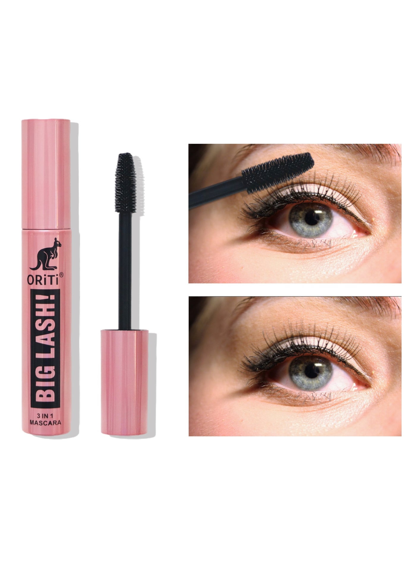 Extra-Volumizing Mascara - Dramatic Curl & Extreme Lengthening, Long-Lasting Waterproof Formula, Smudge-Proof, Rich Black For Up To 24 Hours