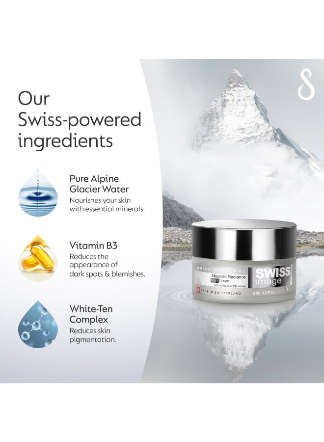 Brightening Night Cream with Niacinamide 50 ml Face Cream for Pigmentation & Dark Spot Reduction Improves skin texture & Repair skin Barrier |Men & Women All Skin Types Swiss Made - image 3
