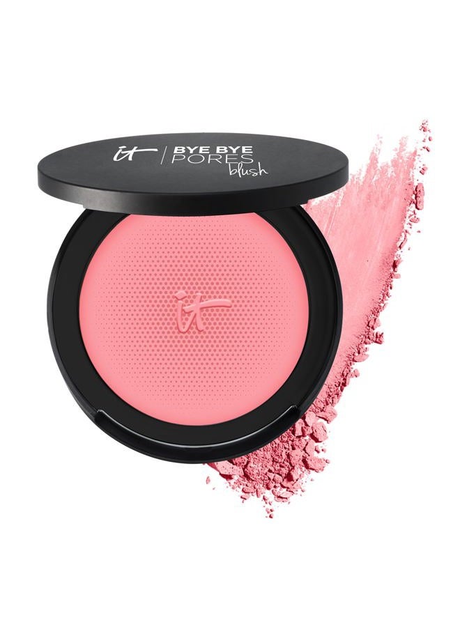 Bye Bye Pores Blush, Je Ne Sai Quoi - Sheer, Buildable Color - Diffuses the Look of Pores & Imperfections - With Silk, Hydrolyzed Collagen, Peptides & Antioxidants - 0.192 oz