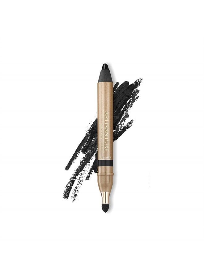 Beauty Velvet Jumbo Eyeliner Pencil - Smokey Eyes in 3 Minutes - Water-Proof, Smudge-Proof, Long-Lasting - Age-Defying Essential Oils - Midnight (Shade: Black)