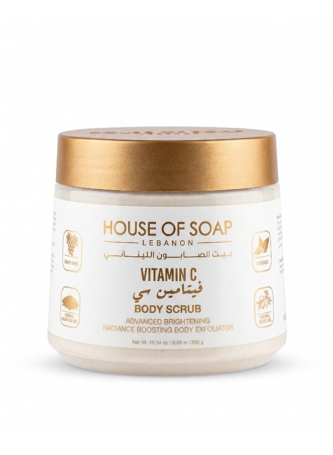 Vitamin C Whitening Body Scrub with Brightening & Exfoliating Formula for Radiant Smooth Skin – 300g