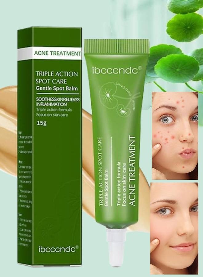 Acne Treatment Balm Herbal Acne Gel Powerful Acne Treatment Reduce the Appearance of Pimples and other Blemishes Leaving Your Skin Looking Clear And Healthy Advanced Acne Scar Spot Treatment Gel 15g