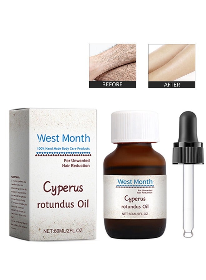 Cyperus Rotundus Oil-Cyperus Rotundus Oil for Hair Removal,Skin Care Relaxation Cyperus Rotundus Oil,Gentle and Moisturizing,60ml