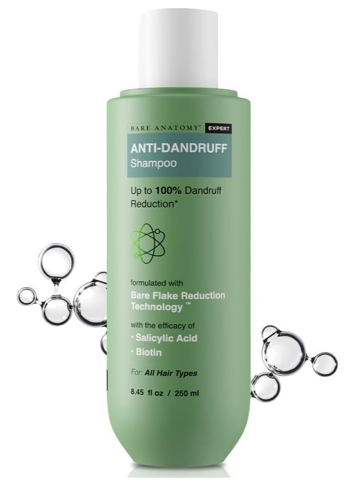 Anti Dandruff Shampoo | Reduces Up to 100% Dandruff and Strengthens Hair | Derma Approved Shampoo with Salicylic Acid & Biotin  250ml