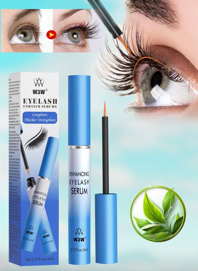 Eyelash Enhancer Serum Eyelash Growth Serum Nourishing Lash Serum Enhancing Eyelash Serum Gentle Formula Thicker Stronger Longer Flexible Lashes Gentle No Irritating Brow Serum 4ml