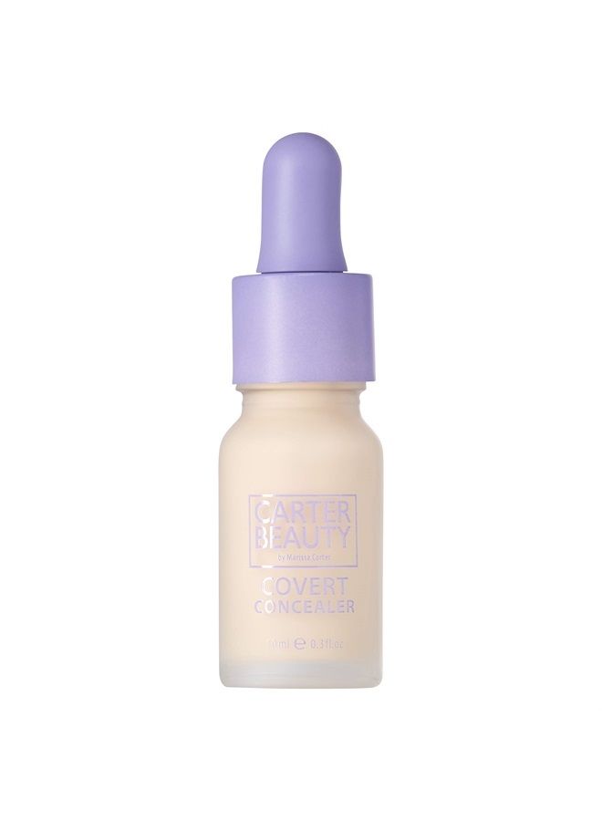 Covert Brightening Concealer - Creamy, Lightweight Full Coverage Formula - Instant Undereye Brightener and Redness Corrector - Vegan, Cruelty Free, Unscented - Marshmal