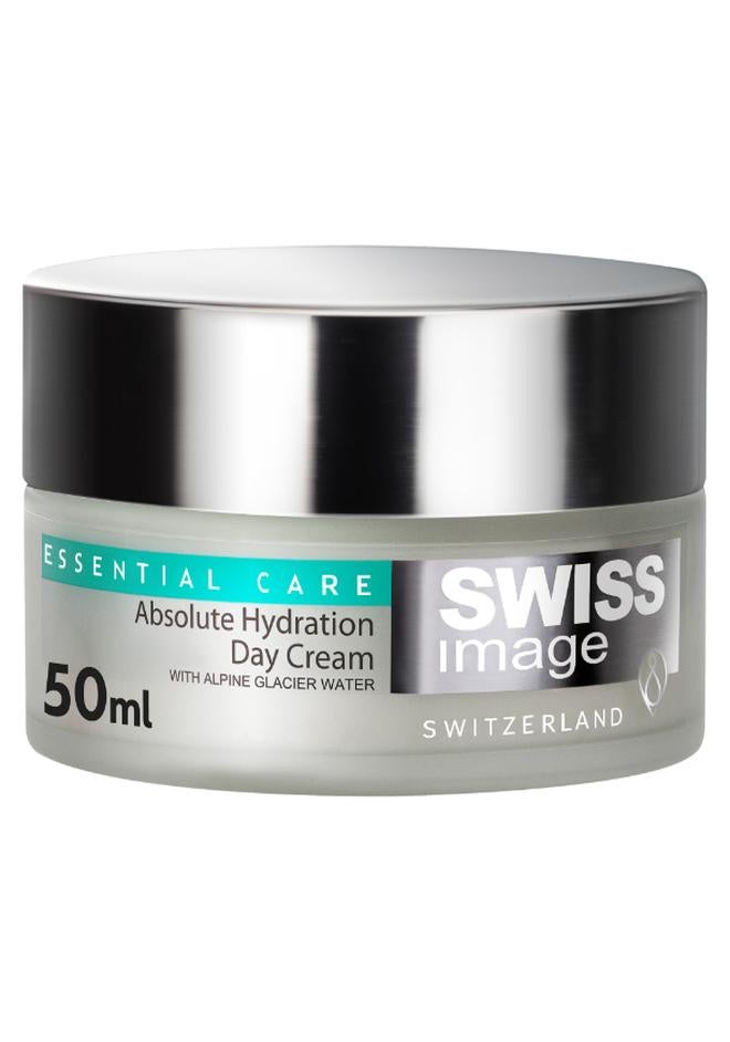 Essential Care Absolute Hydration Face Day Cream, Face Moisturizer for Women, For Intense Hydration, Lightweight, Non Greasy, Suitable for All Skin Types, 50ml Swiss Made